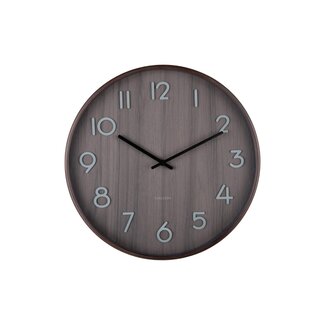 Karlsson Horloge Murale Pure Noyer Noir - medium