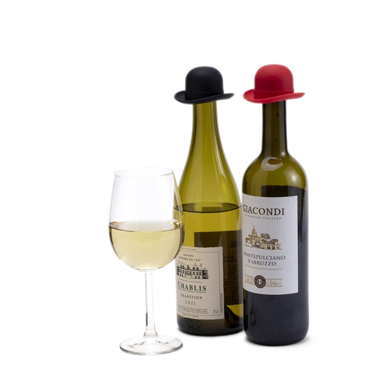 Bouchon de bouteille de vin - Bouchons en silicone - Bouchon de Vin amusant  - Bouchons