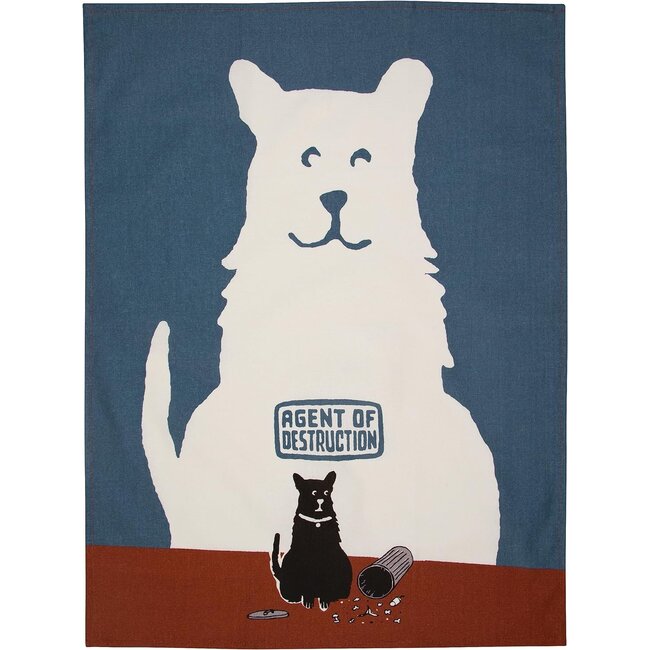 Blue Q - Vaatdoek Agent of Destruction