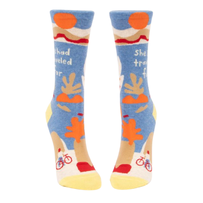 Blue Q - Chaussettes She Had Traveled Far - taille 36-41 (femmes)