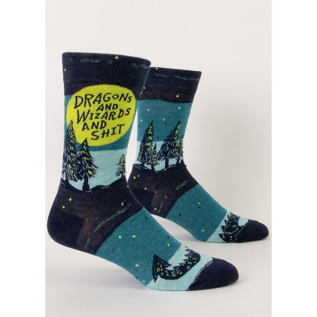 Blue Q Socken  Dragons And Wizards And Shit - Herren