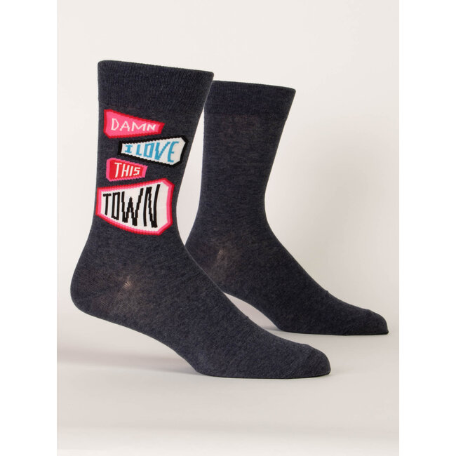 Blue Q - Chaussettes Damn I Love This Town - taille 40-46 (hommes)