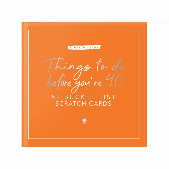 Gift Republic Cartes à Gratter Things to Do Before You're 40