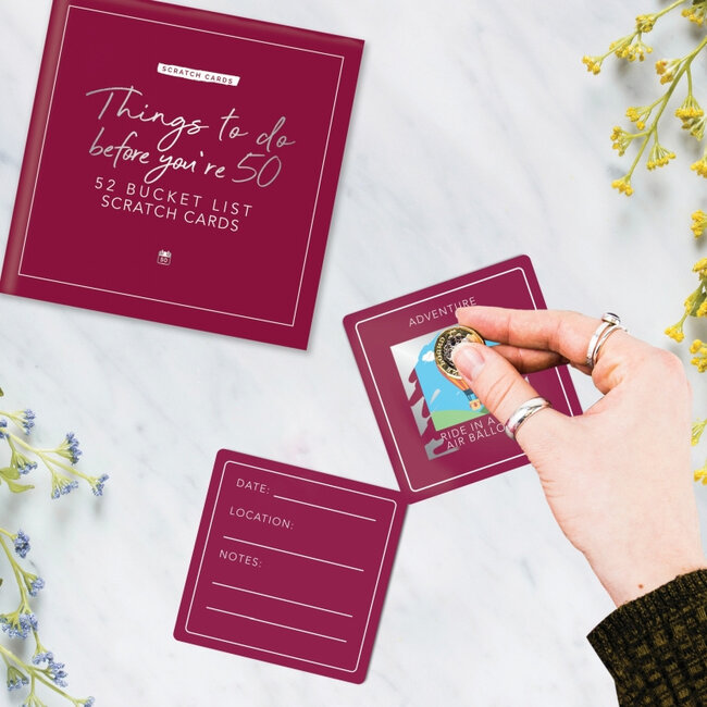 Gift Republic - Kraskaarten Things to Do Before You're 50