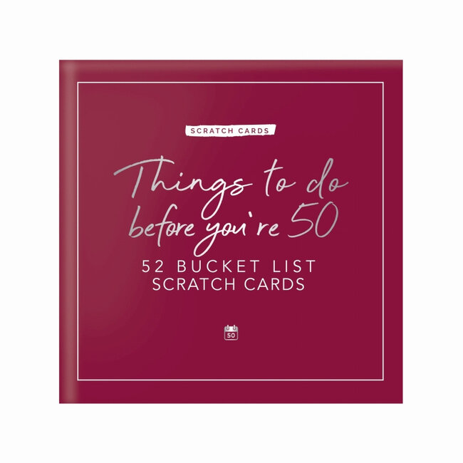 Gift Republic Cartes à Gratter Things to Do Before You're 50