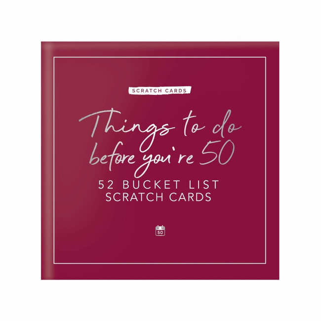 Gift Republic - Kraskaarten Things to Do Before You're 50
