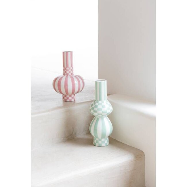 Que Rico - Vase Gabriel - Squares & Stripes