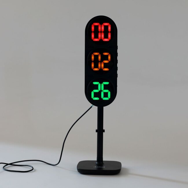 Alarm Clock Traffic Light Extendable Snooze function itotal