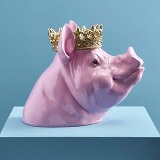 Werner Voß Werns Tirelire Cochon Porky avec Couronne