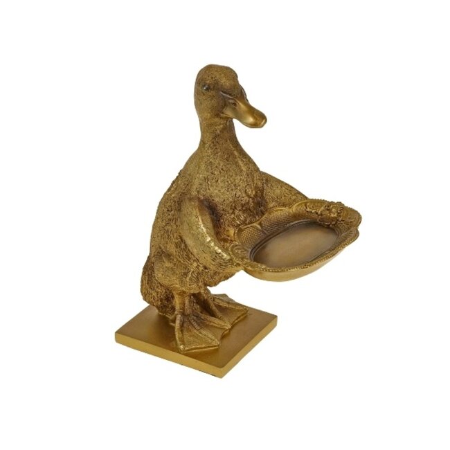 Werns - Werner Voß Figurine Canard Ducky avec Plat de Service