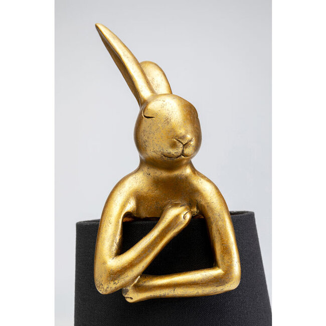 Kare Design - Table Lamp - Animal Lamp Rabbit - gold/black - small 50 cm