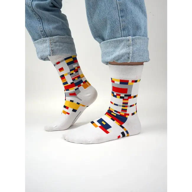 Kunstsocken - Socken Mondrian Geschenkset - 3 Paar