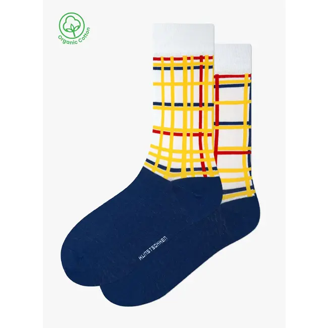 Kunstsocken - Socken Mondrian Geschenkset - 3 Paar