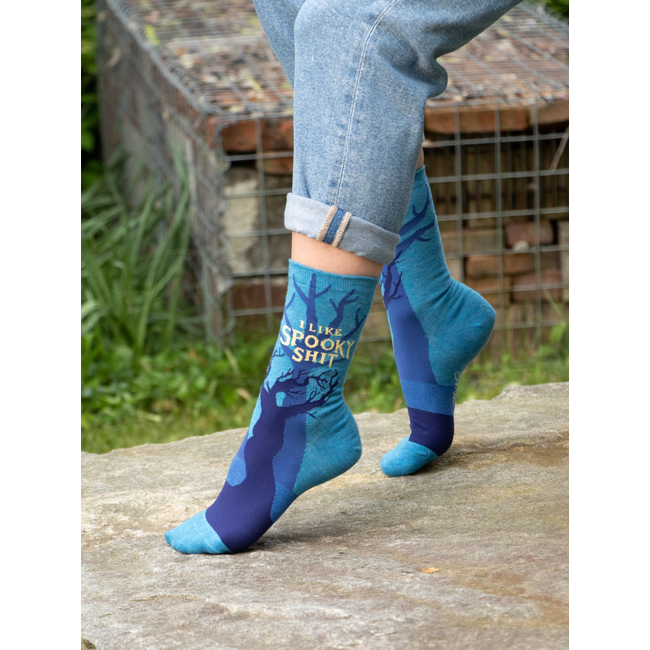 Blue Q - Chaussettes I Like Spooky Shit - taille 36-41 (femmes)