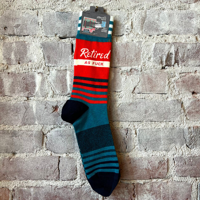 Blue Q - Chaussettes Retired As Fuck - taille 40 -46 (hommes)