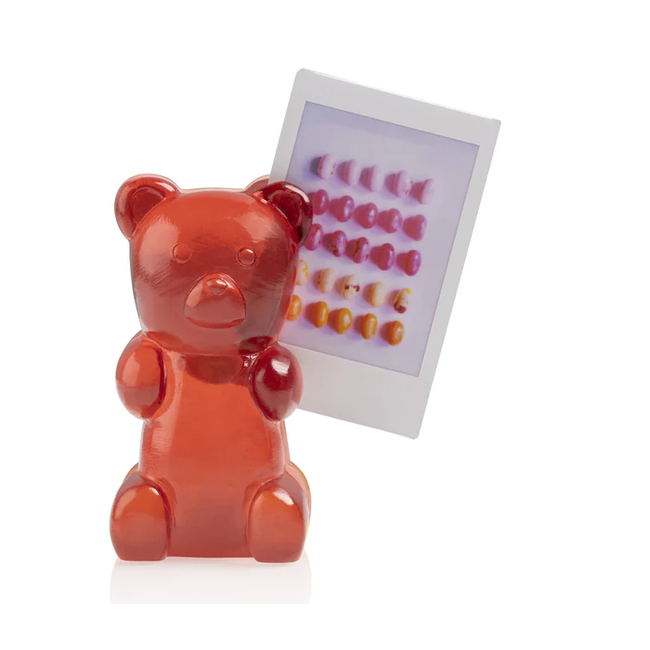 Photo Holder Candy Bear - red - magnetic - Bitten
