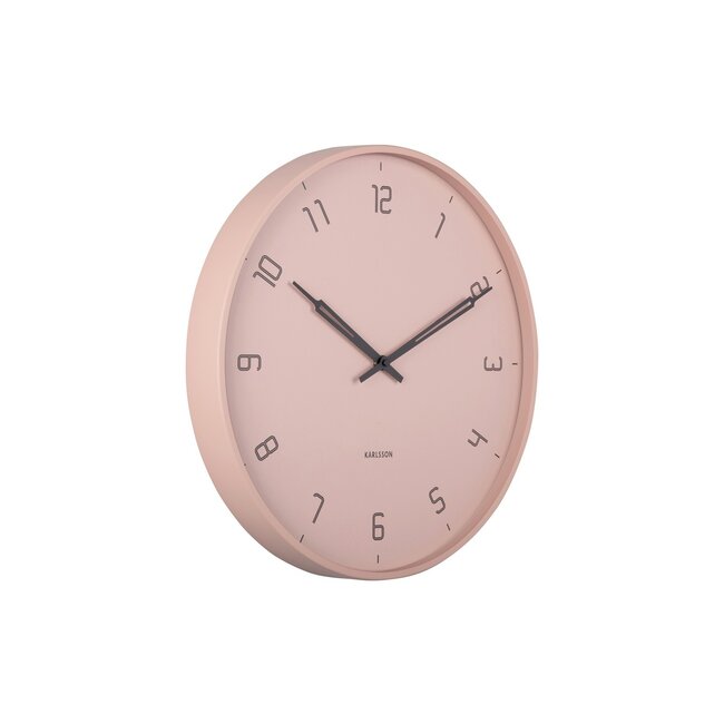 Karlsson Wall clock Stark - faded pink