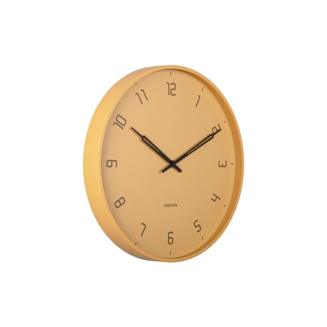 Karlsson Horloge Murale Stark - jaune miel