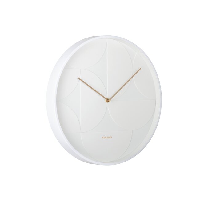 Karlsson - Wall Clock Echelon Circular - white