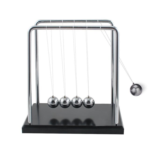 Newton Pendel XL – Newton's Cradle XL – 5 Balancierbälle für den Schreibtisch