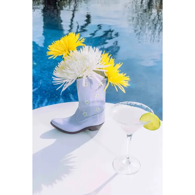 DOIY - Vase Rodeo Cowboy Boot - flieder - Keramik
