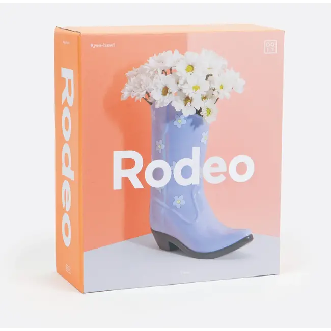DOIY - Vase Rodeo Cowboy Boot - flieder - Keramik