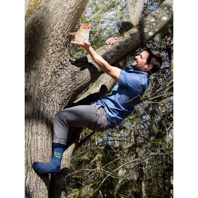 Blue Q - Socken Actual Super Hero - Größe 41-44 (Herren)