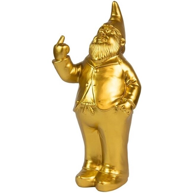 Fisura - Money Box Naughty Dwarf - Fuck You Gnome - gold