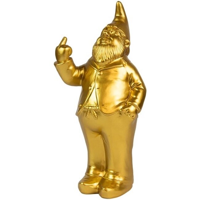Fisura - Spardose Frecher Zwerg - Fuck You Gnome - gold