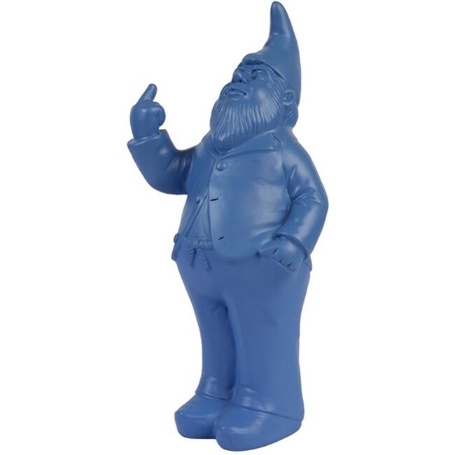 Fisura - Spaarpot Ondeugende Dwerg - Fuck You Gnome - blauw