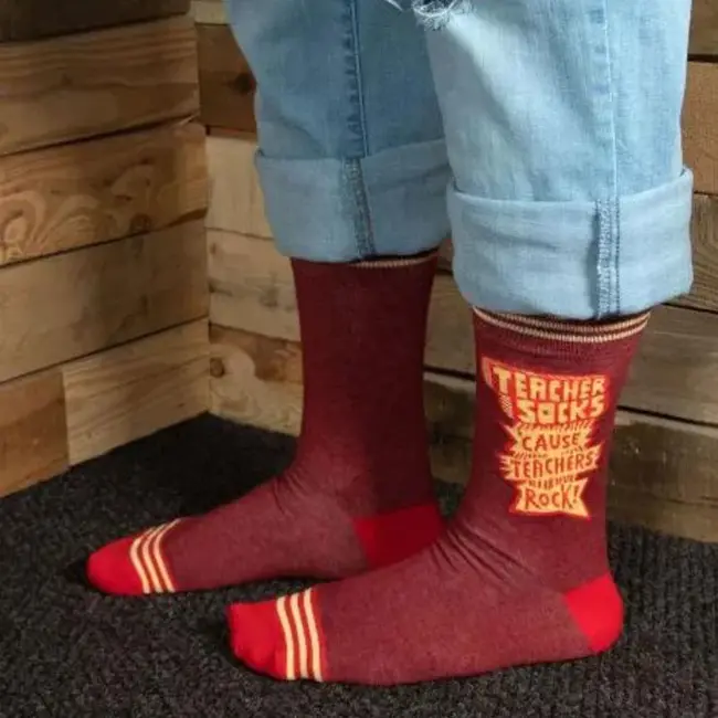 Blue Q - Socks Teachers Rock - size 40-46 (men)