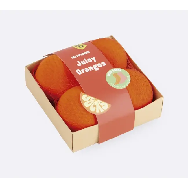 Eat My Socks Chaussettes Oranges Juteuses - 2 paires