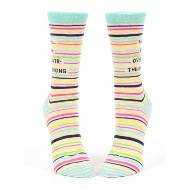 Blue Q - Chaussettes Shhh I'm Overthinking - taille 36-41 (femmes)