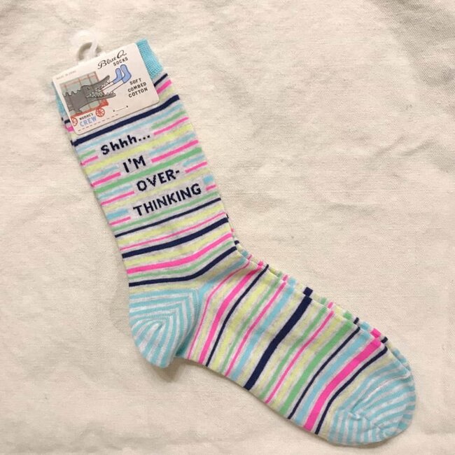 Blue Q - Socks Shhh I'm Overthinking - size 36-41 (women)