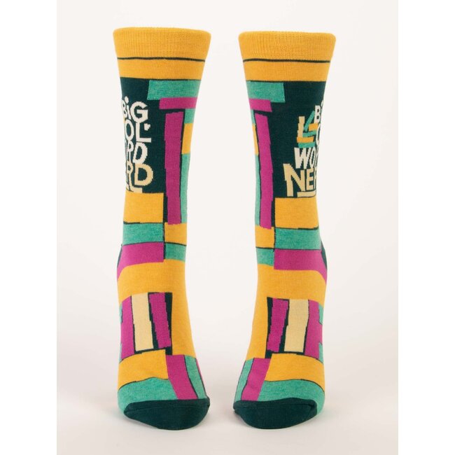 Blue Q - Chaussettes Big World Nerd - taille 36-41 (femmes)