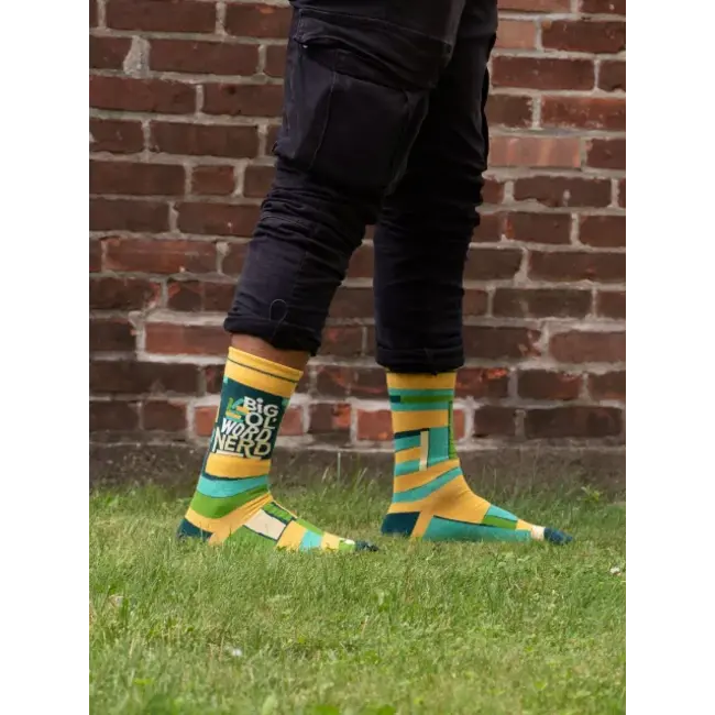 Blue Q - Socken Big World Nerd - Größe 40-46 (Heren)