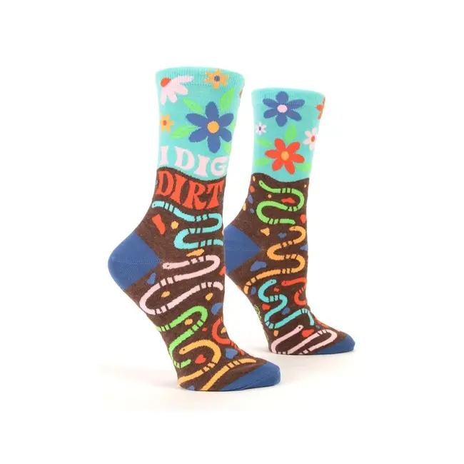 Blue Q - Chaussettes  I Dig Dirt - taille 36-41 (femmes)