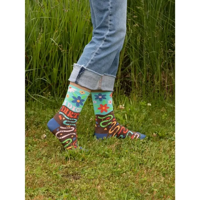 Blue Q - Chaussettes  I Dig Dirt - taille 36-41 (femmes)