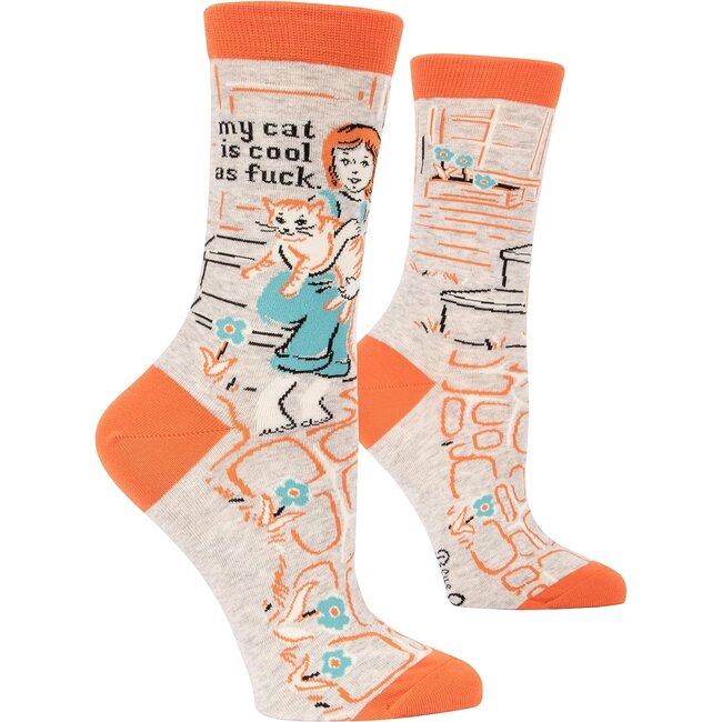 Blue Q - Socks My Cat Is Cool As Fuck - size 36-41 (women)