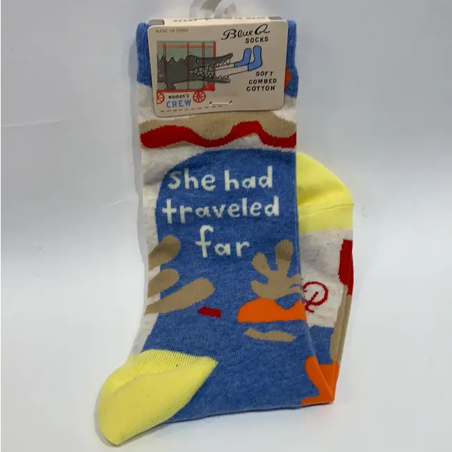 Blue Q - Socken She Had Traveled Far - Größe 36-41 (Damen)