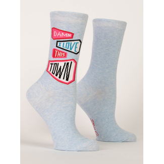 Blue Q Socken Damn I Love This Town - Damen