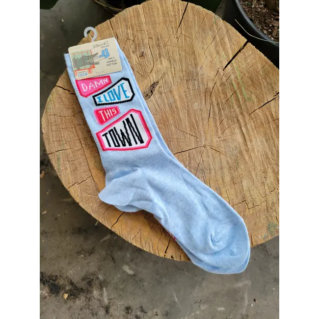 Blue Q - Socks Damn I Love This Town - size 36-41 (women)