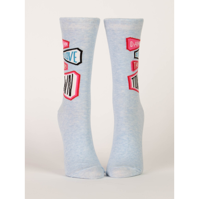 Blue Q - Socks Damn I Love This Town - size 36-41 (women)
