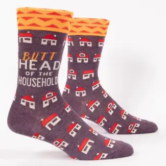 Blue Q Socks Butthead of the Household - men