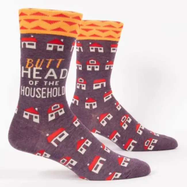 Blue Q Socks Butthead of the Household - men