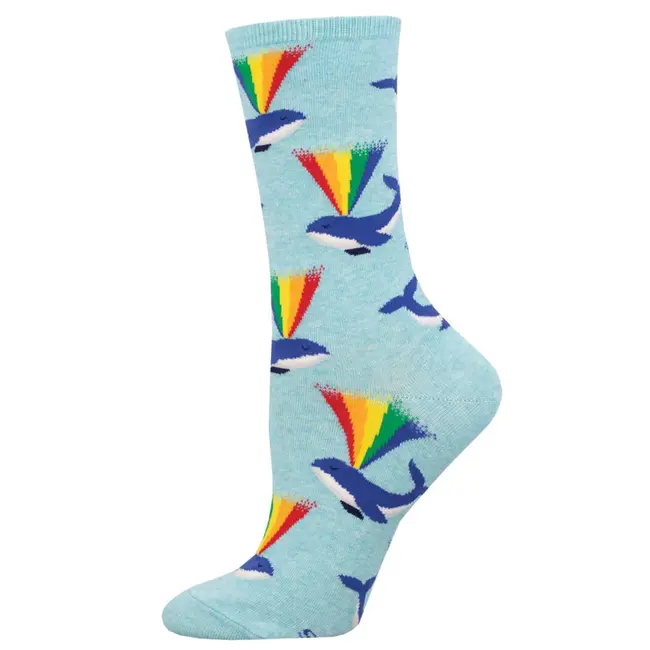 SockSmith - Sokken / Kousen Rainbow Whale - maat 36-41 (vrouwen)