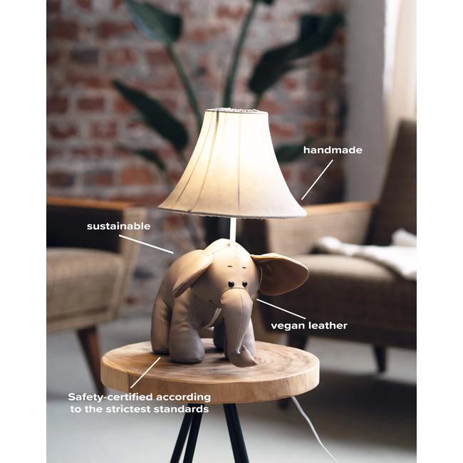 Happy Lamps - Bobby, de vriendelijke olifant - handgemaakte sfeerlamp