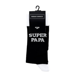 Urban Merch Socks Super Papa - men