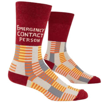 Blue Q Chaussettes Emergency Contact Person - hommes