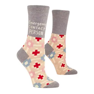 Blue Q Chaussettes   Emergency Contact Person - femmes